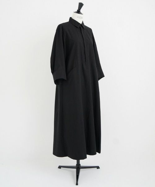 Mochi.モチ.puff sleeve dress [black]