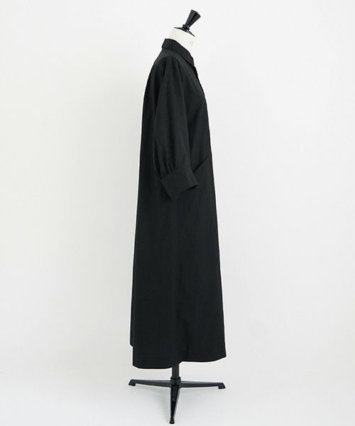 Mochi.モチ.puff sleeve dress [black]