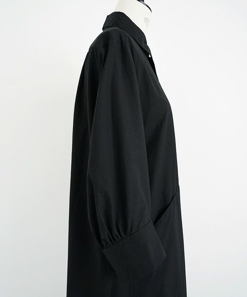 Mochi.モチ.puff sleeve dress [black]