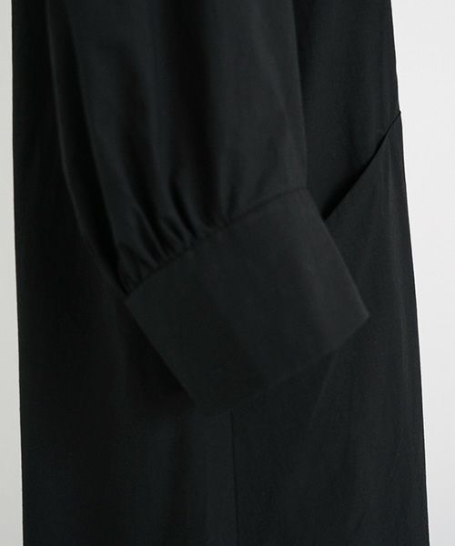 Mochi.モチ.puff sleeve dress [black]