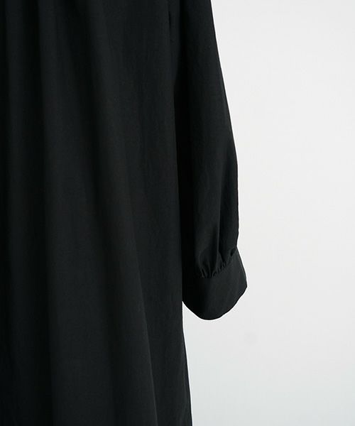 Mochi.モチ.puff sleeve dress [black]