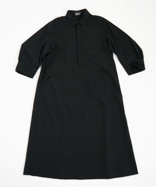 Mochi.モチ.puff sleeve dress [black]
