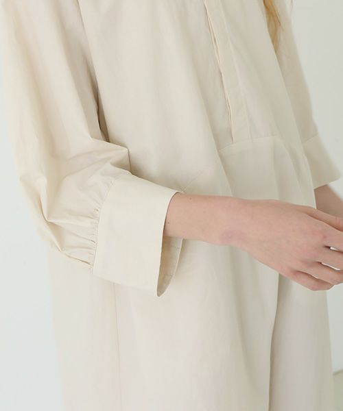 Mochi.モチ.puff sleeve dress [ecru]