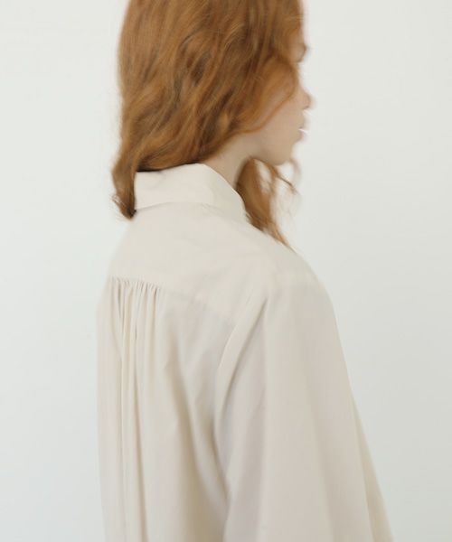 Mochi.モチ.puff sleeve dress [ecru]