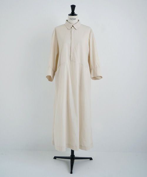 Mochi.モチ.puff sleeve dress [ecru]