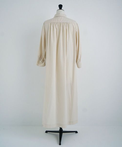 Mochi.モチ.puff sleeve dress [ecru]