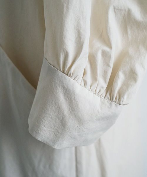 Mochi.モチ.puff sleeve dress [ecru]