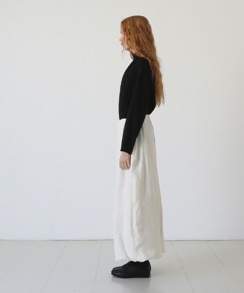 Mochi.モチ.gathered wide pants [off white]
