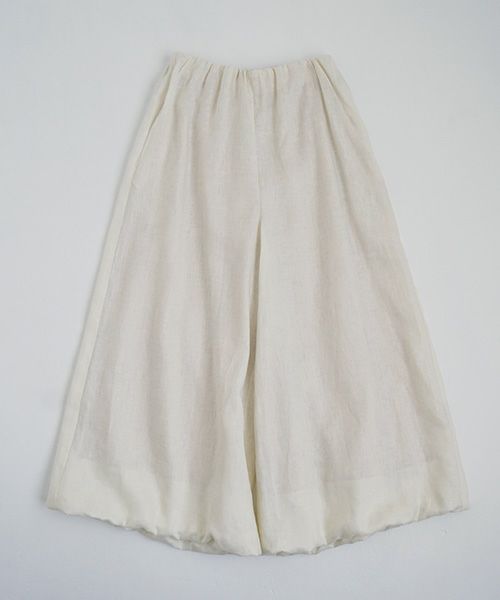 Mochi.モチ.gathered wide pants [off white]