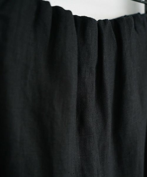 Mochi.モチ.gathered wide pants [black/sa]