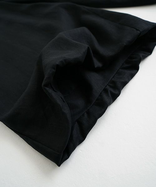 Mochi.モチ.gathered wide pants [black/sa]