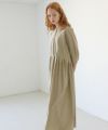 Mochi.モチ.button dress [beige]