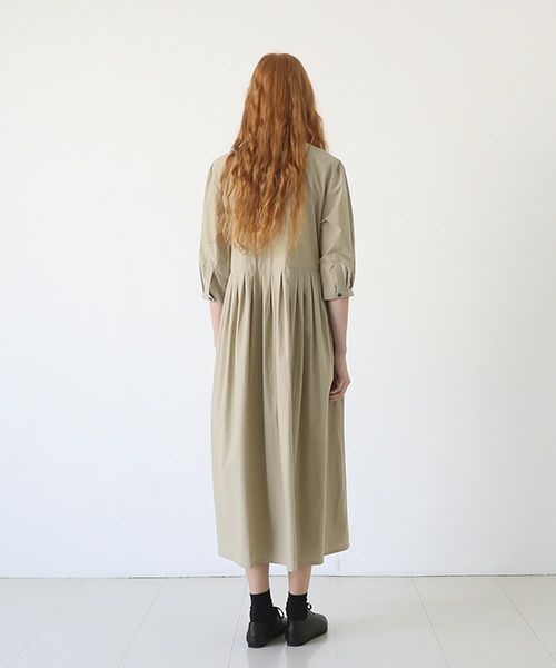Mochi.モチ.button dress [beige]