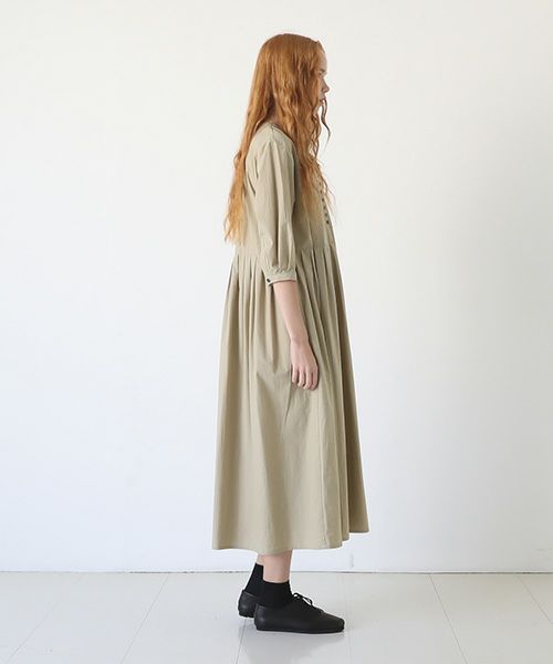 Mochi.モチ.button dress [beige]