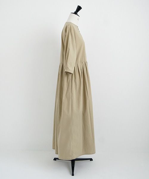 Mochi.モチ.button dress [beige]