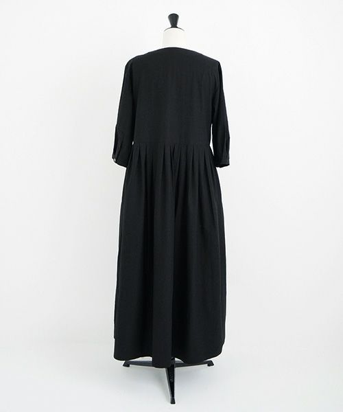 Mochi.モチ.button dress [black]
