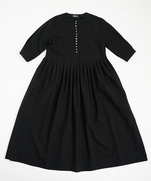 Mochi.モチ.button dress [black]