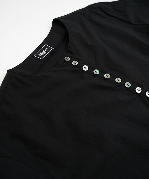 Mochi.モチ.button dress [black]
