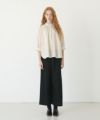 Mochi.モチ.gather blouse [ecru/sa]