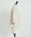 Mochi.モチ.gather blouse [ecru/sa]