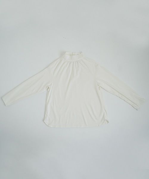 Mochi.モチ.mock neck long t-shirt [off white]