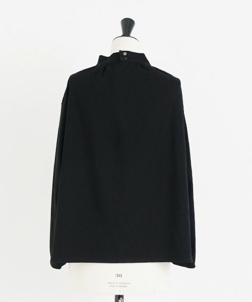 Mochi.モチ.mock neck long t-shirt [black]