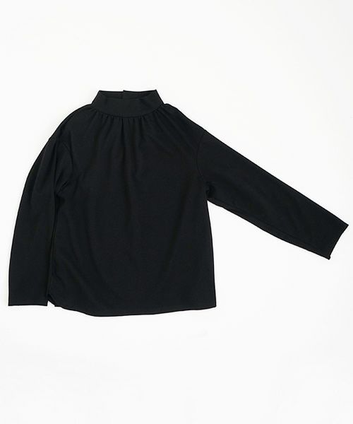 Mochi.モチ.mock neck long t-shirt [black]