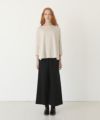 Mochi.モチ.suvin long sleeved t-shirt [greige]