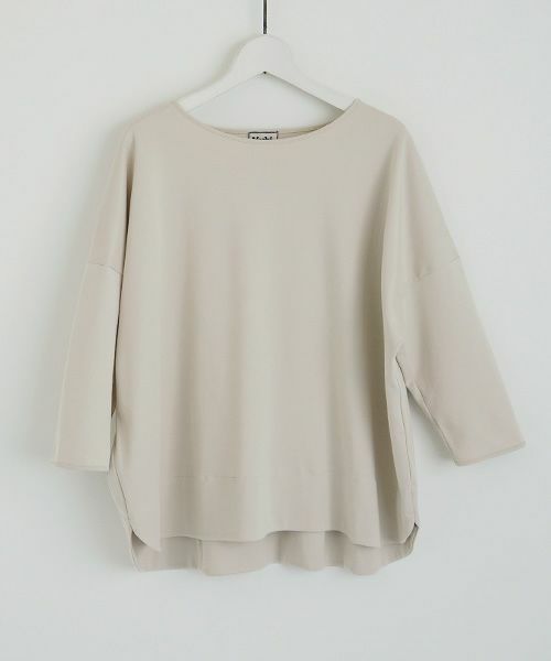 Mochi.モチ.suvin long sleeved t-shirt [greige]
