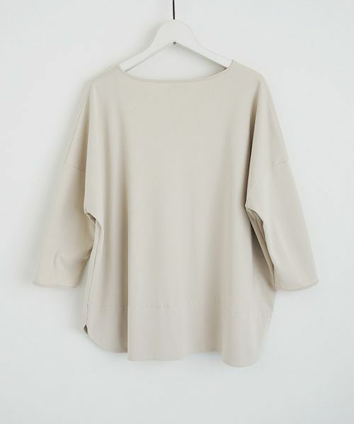 Mochi.モチ.suvin long sleeved t-shirt [greige]