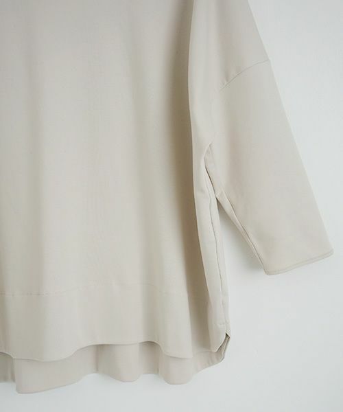 Mochi.モチ.suvin long sleeved t-shirt [greige]