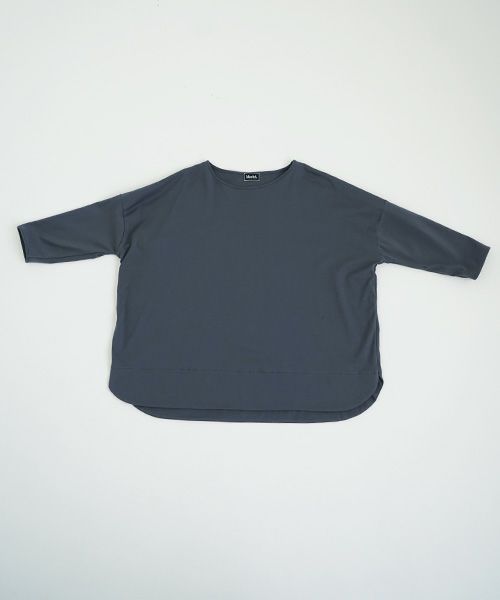 Mochi.モチ.suvin long sleeved t-shirt [charcoal gray]
