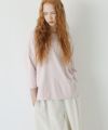 Mochi.モチ.suvin long sleeved t-shirt [smoky pink]