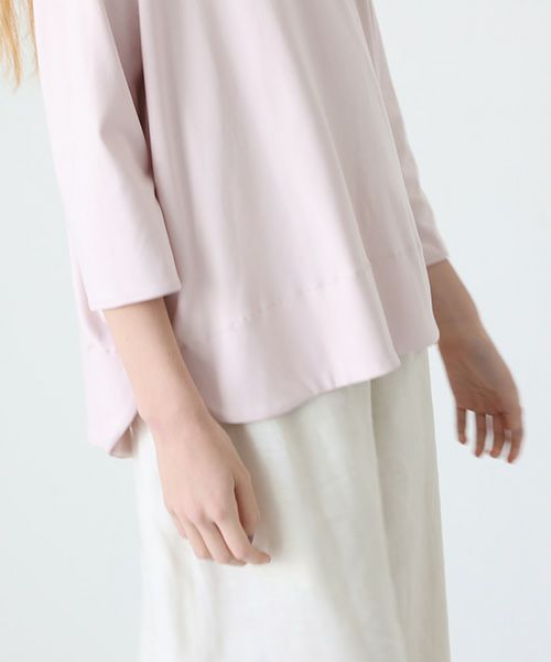 Mochi.モチ.suvin long sleeved t-shirt [smoky pink]