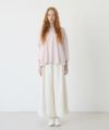 Mochi.モチ.suvin long sleeved t-shirt [smoky pink]