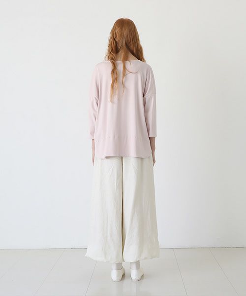Mochi.モチ.suvin long sleeved t-shirt [smoky pink]