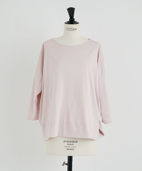 Mochi.モチ.suvin long sleeved t-shirt [smoky pink]