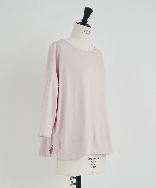 Mochi.モチ.suvin long sleeved t-shirt [smoky pink]