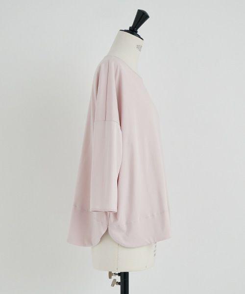 Mochi.モチ.suvin long sleeved t-shirt [smoky pink]