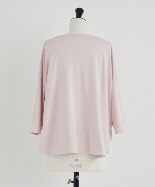 Mochi.モチ.suvin long sleeved t-shirt [smoky pink]