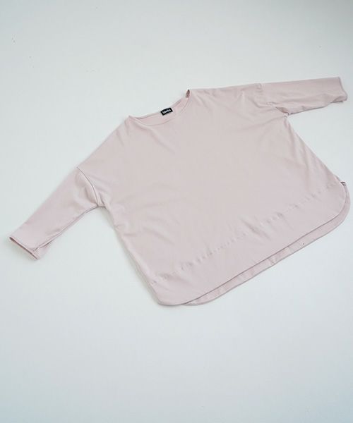 Mochi.モチ.suvin long sleeved t-shirt [smoky pink]