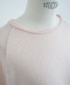 Mochi.モチ.raglan sleeve linen t-shirt [pink]