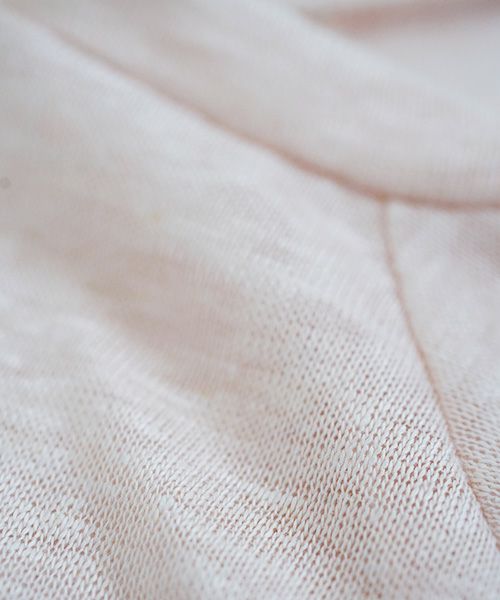 Mochi.モチ.raglan sleeve linen t-shirt [pink]