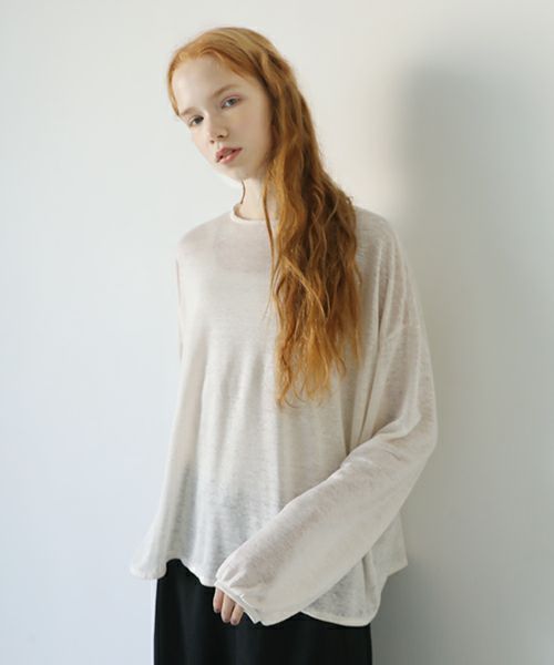 Mochi.モチ.linen cardigan [off white]