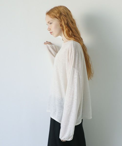 Mochi.モチ.linen cardigan [off white]