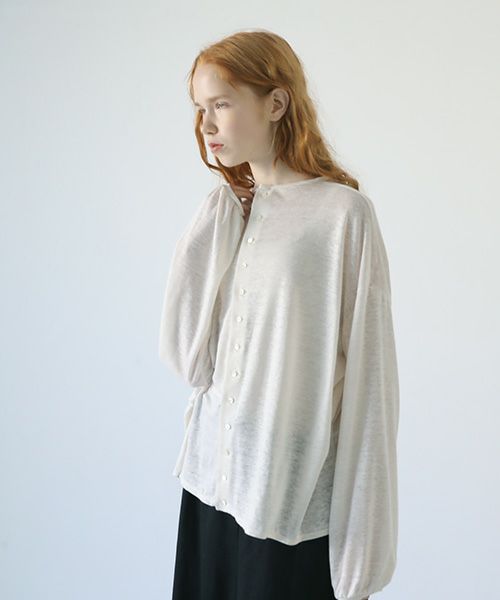 Mochi.モチ.linen cardigan [off white]