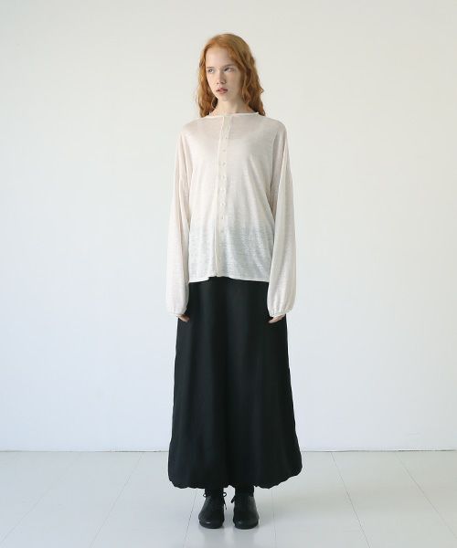 Mochi.モチ.linen cardigan [off white]