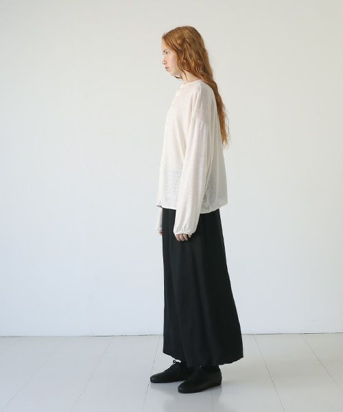 Mochi.モチ.linen cardigan [off white]