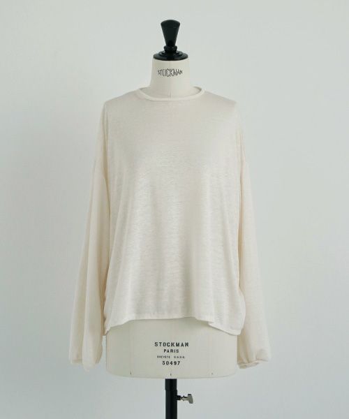 Mochi.モチ.linen cardigan [off white]