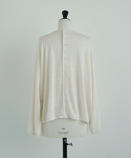 Mochi.モチ.linen cardigan [off white]